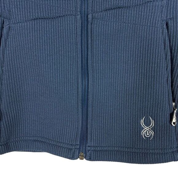 Spyder Core Endure Full Zip Mid Weight Core Sweater Size Small Teal Blue - Picture 5 of 8